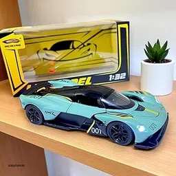 ssappliances Toyverse 1:32 Scale Aston Martin Valkyrie AMR One Die-Cast Metal Car | Openable Doors, Light & Sound, Pull Back Function | Indoor Outdoor Sports Car Toy for Kids & Collectors-picture-20