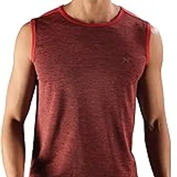 Force NXT Muscle T-Shirt for Men Pack of 1 | Dry Fit Gym Tank for Men | Regular Fit, Round Neck Active Wear T-Shirt for Men | Anti Odour, Sleeveless Mens Sports & Yoga T-Shirt for Men-image-34