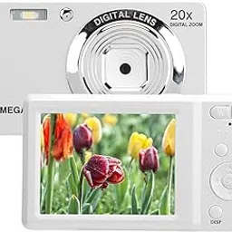 4K Digital Camera for Photography, 56MP Autofocus Vlogging Camera, 20X Digital Zoom Anti Shake Video Camera, 2.7 Inch LCD Screen, Image Sensor, for Travel Enthusiasts image 1