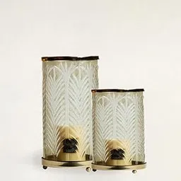 Signature Home Décor Studio Gold Glass Pillar Hurricane - Large-picture-15