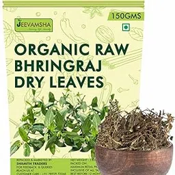 Organic Dried Bhringraj Leaves 150g | Natural Hair Growth & Liver Support Herb | Ayurvedic Herb for Skin & Wellness | No Additives |-picture-24