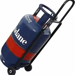 Familia Heavy Duty Commercial LPG Gas Cylinder Trolley with Hooks & 4” Wheels - Easy Grip for Effortless Pickup Carry and Transfer - Robust and Durable Construction (Colour: Black) (CCT-Black)-image-43