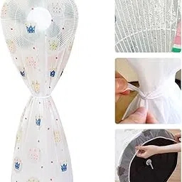 HASTHIP® Floor Fan Dust Cover, 57'' Full Coverage Waterproof Dust Fan Cover Proof PEVA Dust Cover for Table Fan Universal Fashion Print Dust Cover for Floor Fan, 23.6x57''-picture-13