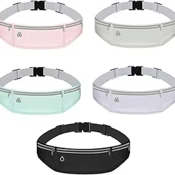 MERISHOPP Running Belt Fanny Pack Adjustable Belt Waistband Bag for Jogging Gym Hiking Pink| Sports Equipment | Outdoor Sports Gear | Exercise Gear-picture-52