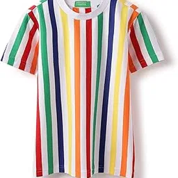 united colors of benetton Regular Fit Round Neck Striped T-Shirt-picture-29