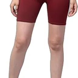 Apraa & Parma Sports Solid Women Maroon Regular Shorts ()_APS-SBT-001 JAN23 L Maroon 1-picture-37