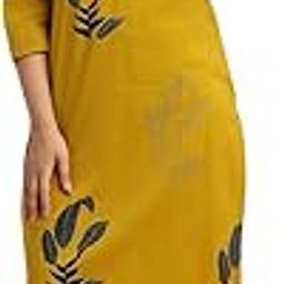 vbuyz Women's Cotton Leaf Print Straight Regular Fit Kurta with Palazzo-picture-9