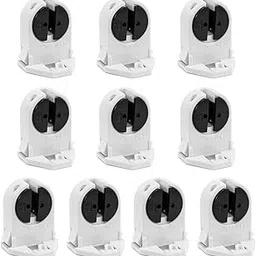 QWORK T5 Lamp Holder, 10 Pack UL Listed Miniature Rotary Locking LAMP Holder, Turn-Type Lampholder for LED Fluorescent Tube Replacements-image-77