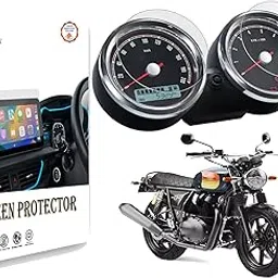 Protectorwala INTERCEPTOR & CONTINENTAL 650 Screen Guard Protector Accessories Motorcycle Digital Console Speedometer- Clear-image-97