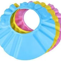 Adjustable Baby Shower Cap Hat for Kids - Waterproof Bathing Shield for Shampoo Protection, Sun Hat & Hair Cutting - Soft Silicone for Boys & Girls (Multicolor - Pack of 1)-picture-49
