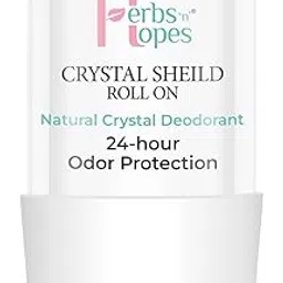 Herbs 'n' Hopes Crystal Shield Roll-On Deodorant – 80g | Natural Alum Mineral Stick for Men & Women | Fragrance-Free, Non-Sticky, Eco-Friendly, Gentle on Skin-picture-39