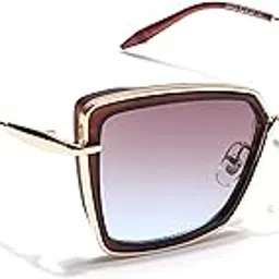 voyage UV Protection Cateye Sunglasses for Women (Grey & Clear Lens | Black & Grey Frame - MG6014)-picture-52
