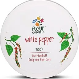 FLEUR COLONIE White Pepper Anti-Dandruff Hair Mask With White Pepper, Argan Oil, Shea Butter & Inga Bark Dandruff Removal & Deep Conditioning - 200 G,1 Count-picture-42