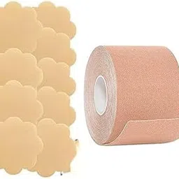 arpk Boob Tape Kit - Instant Boob Tape with 20 Nipple Pasties for Fashion with 1 Instant Breast Lift Tape for Women (GREY1) image 1