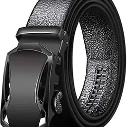 nm mellow nova Men's Vegan Leather Belt for Men | (Formal/Casual) | Black,Free Siz-picture-12