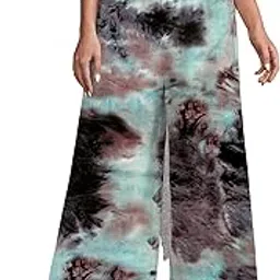 om sai latest creation S to 2XL Reyon Printed Loose Fit Flared Wide Leg Palazzo's Pants for Women Multicolors-picture-24