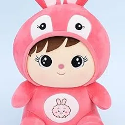 Dreamella Stuffed Animal Cute Plush Toy Pink,25 cm - Hugging Plush Squishy Pillow Toy Gifts (Doll Toy with Rabbit Style), Stuff Toys for Baby Girl, Stuffed Animal (Pink)-image-84