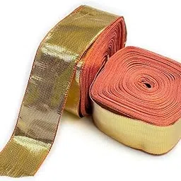 EmbroideryMaterial Golden Laces and Borders Material, Gota Patti Lace for Saree Border, Blouse, Dresses, Saree, Dupatta, Kurti, Lehenga, Suits & DIY Cloth Embellishment (3.1 CM Wide, 50 Meters)-picture-10