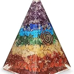SOLAVA Original 7 Chakra Pyramid-Seven Chakra Crystal Pyramid Vastu For Home Office For Money, Health, Good Luck, Vastu Correction, Prosperity, Positivity And Chakra Healing-4 Inch-picture-50