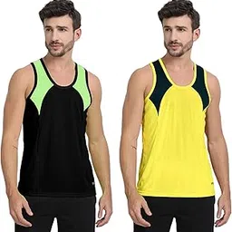 ftx Colorblock Sleeveless Dri-Fit Sports Vest for Men (Pack of 2)-picture-11