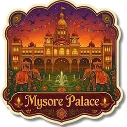 COMONOT Mysore Palace Decorative Wooden Fridge Magnet, 7.6x7.6 cm, HD Print Quality, Laser Cut Design, Indian Souvenir | Fridge Decoration Magnet for Kitchen & Home Decor | Stylish Fridge Magnet-image-51