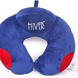 hiver Memory Foam Neck Travel Pillow Neck Pillow with Elevated Headrest (Velvet)-picture-43