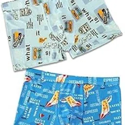nimai creation Men's Mid-Waist Ice Silk Underwear Boxer Briefs Breathable Casual Style Camouflage Printed Shorts (Color and Print Send as per Stock Availability) (Pack of 2_Multicolor)-picture-41