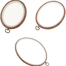 Enakshi® 3pcs Poly Oval Stitch Hoops Needlework Embroidery Sewing Hoop |Crafts | Needlecrafts & Yarn | Embroidery & Stitch | Hand Embroidery Tools & Accs | Hand Embroidery Hoops & Frames-image-52