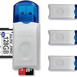 4 Pack USB SD Card Reader for PC, Micro SD Card to USB Adapter, Card Reader for Camera Memory Card Reader, Wansurs Card Reader for Laptop-picture-14