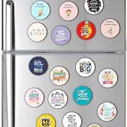 CVANU Set of 24 Find Joy in Little Things Positive Quotes Printed Wooden Fridge Magnet for Refrigerator (2.5inchX2.5inch)_548-image-2
