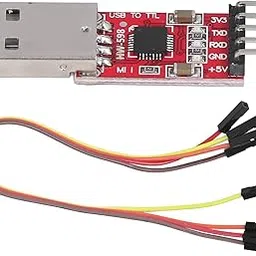 STC Downloader, USB To TTL Module Male Head 300bps - 1Mbps Baud Rate Self Recovery Fuse DC 3.3-5V Mini for OS X for Computer-picture-32