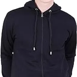 designerbin Cotton Men's Hooded Fleece Sweatshirt with Zip-picture-41