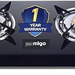Impex Migo 2 Burner Gas Stove 6 mm Toughened Glass Top LINEA 2B, Manual Ignition LPG Gas Stove | Strong Metal Body | ISI Certified | 1-Year Warranty, Black, 2 Burner-picture-17