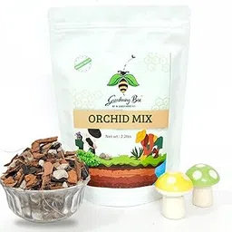 Gardening Bee Orchid Soil Mix (1KG), Chunkiest Potting, Ready to use Mixture, Combo with Moss Grass, 100% Natural and Organic, Tall Shiny Orchids, Essential & Powerful (1 Kilogram + 50 Gm Moss Grass)-picture-26