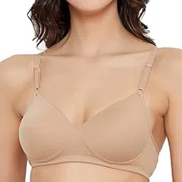 clovia Women's Cotton Lightly Padded Wire Free T-Shirt Bra-picture-12