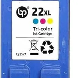 22 Tri-Clr Ink Cartridge for Use in HP HP Inkjet 915, Deskjet 3940, D2360, D2460, F380, F4185, Officejet 4355, J5508, PSC 1410 HP Officejet J3608 HP PSC 1410 Printers-Tricolor.-image-0