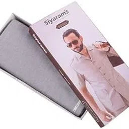 Siyaram's Men's Polyester Unstitched Safari Fabric (Light Grey, Free Size)-image-18