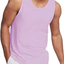 uniplanet store Cotton Blend Solid Plain Regular Fit Black Men's Vest Pack Of 1-picture-46