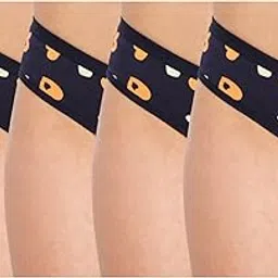 ilraso JIL Heart Printed Medium Waist Medium Coverage Cotton Bikini Panty Pack (Pack of 4)-picture-43