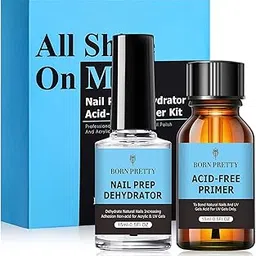Born Pretty Gel Polish Primer, Prep Dehydrator Set Acid Free Primer Nail Prep Natural Dehydrator Bond from BELLE GAGA® Nail Protein Base for Acrylic Powder and Gel Nail Polish 15 ml / 0.50 fl.oz-image-39