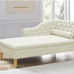 HOMECREST Florence Right arm Chaise Lounge Sofa Diwan for livingroom Bedroom Office Hotel (Beige)-picture-53