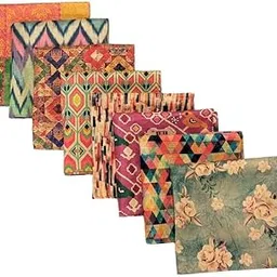 the tie hub Printed Polyester Satin Pocket Square Combo Set For Men-picture-25
