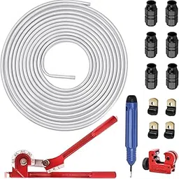 EVIL ENERGY 3/8" OD Aluminum Coiled Fuel Line Hard Tubing Kit, 1060 Grade Aluminum Tube, 25FT-picture-51