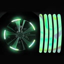 ZEIXERA 20Pcs Car Wheel Safety Night Reflective, 3d Reflective Glow Stripes, Car Glowing Wheel Hub Car Stripe, Reflective Wheel Tire Rim Stripe for Car, Motorcycle, Bikes-picture-12