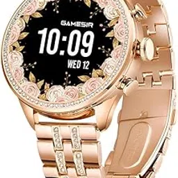 GameSir Premium Luxurious Gen 12 Smartwatch, 1.69" AMOLED Display Activity Tracker, Bluetooth Calling, Customizable Watch Faces, Water Resistant Smartwatch for Women & Girls (Diamond Gold)-picture-58