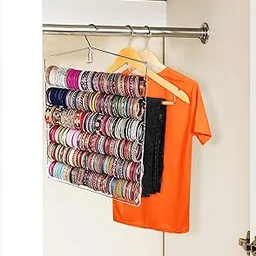 ROLLYWARE Premium 6 Layer Bangle Hanger for Storage/Wall/Dressing Table, Made with 100% Stainless Steel, Anti- Slip, Durable & Sturdy, Holding Capacity of 720 Bangles or 60 Dozen (6-TIER)-image-24
