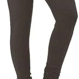ARYANSH Shoppe Woolen Blend Women's & Girl’s Winter Wear Warm Woolen Plain Full Length Leggings Free Size (Brown)-image-58