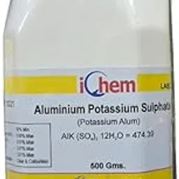 ICHEM LABORATORIES Aluminium Potassium Sulphate L.R (500GM) Assay 99% Min-picture-21