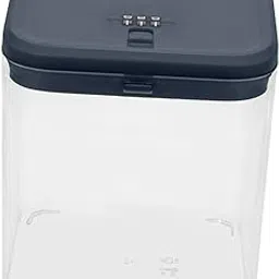 Phone Lock Box Portable Clear Lockable Storage Box for Kitchen Home Tabletop Grey Blue-picture-37