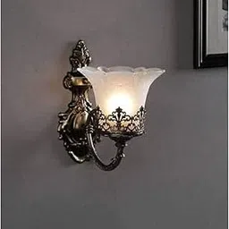 FLAMPIA Antique Designer Wall Lights for Living Room/ Modern Ceiling Light Lamp Scone (Corded Electric,Gold)-picture-27